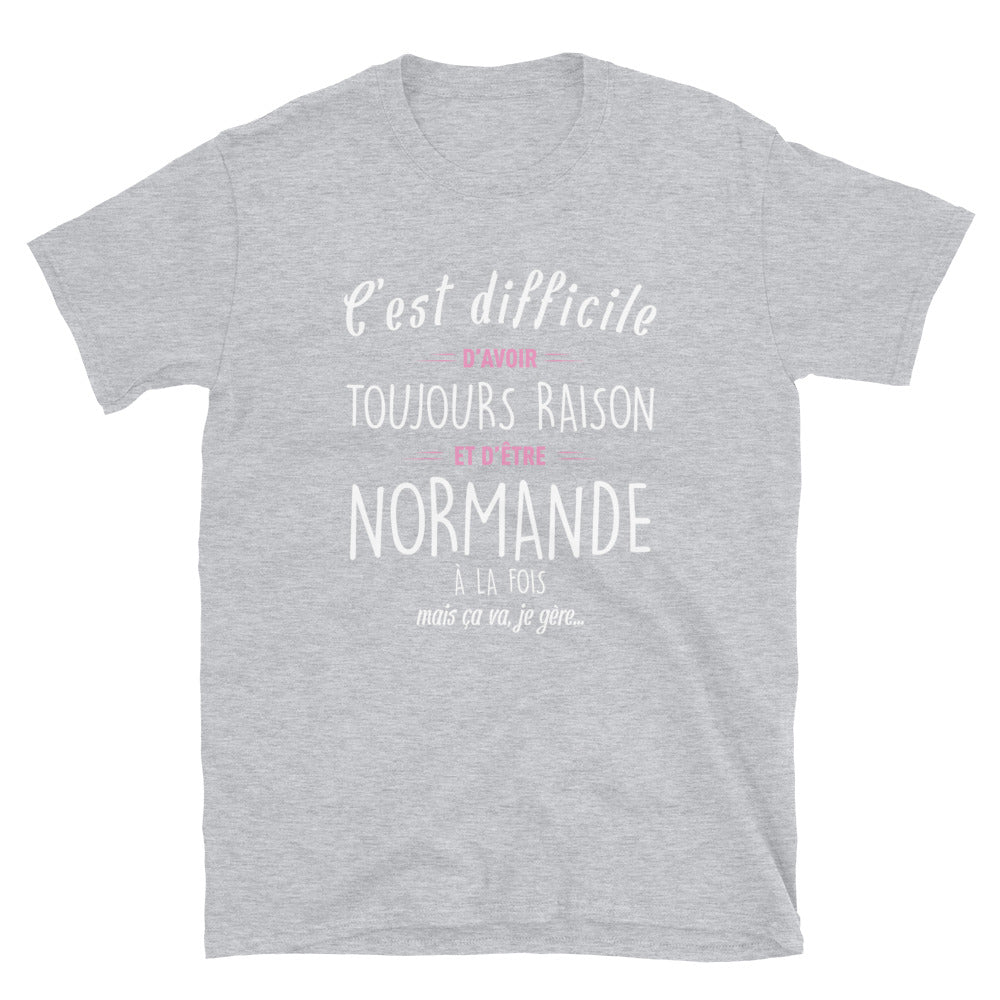 Avoir Raison Normande - T-shirt Boy friend Cut - Standard - Ici & Là - T-shirts & Souvenirs de chez toi