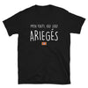 T-shirt Ariège noir - Je m'en fous je suis Ariégeois
