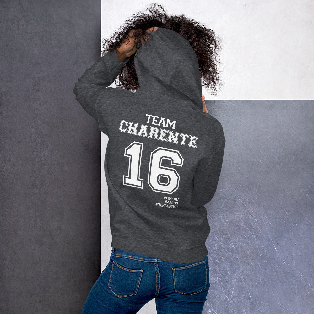 Sweatshirt Charente 16 bleu marine dos - Confort douillet et chic