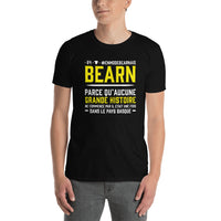 Thumbnail for T-shirt Béarn noir dos - Grande histoire à prendre avec humour