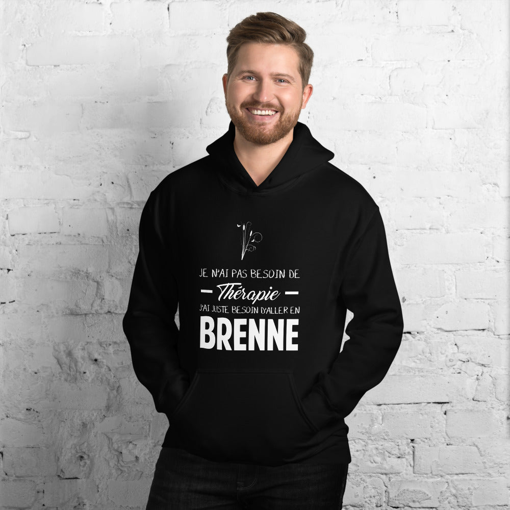 Brenne Thérapie - Sweatshirt à capuche - Ici & Là - T-shirts & Souvenirs de chez toi