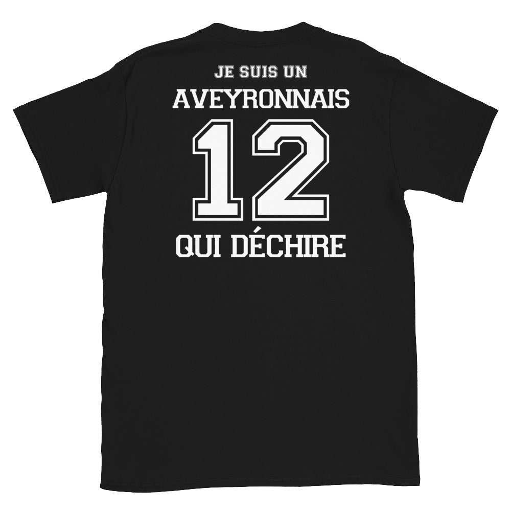 Aveyronnais qui déchire T-shirt standard imprimé dos - Ici & Là - T-shirts & Souvenirs de chez toi