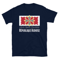 Thumbnail for T-shirt Aude noir dos - Liberté égalité chocolatine