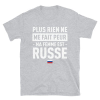 Thumbnail for T-shirt Russie bleu marine dos - Plus rien ne me fait peur ma femme est