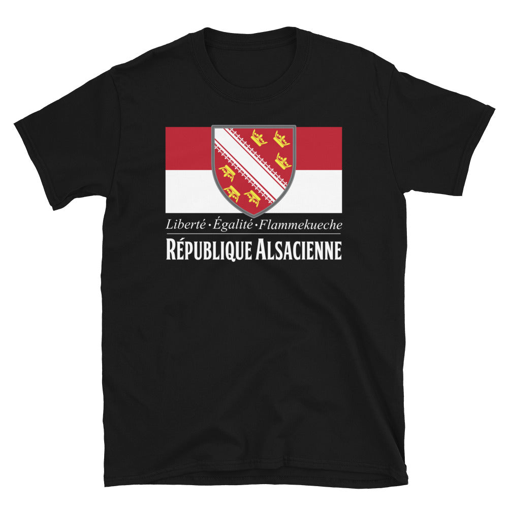 T-shirt Alsace noir - République Alsacienne