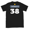 T-shirt Isérois Pastis 38 noir - Humour et fierté locale