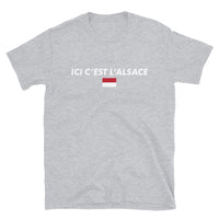 Thumbnail for T-shirt Alsace gris foncé chiné dos - Rot un Wiss humoristique