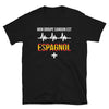 T-shirt Espagne noir - Groupe sanguin avec humour