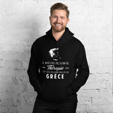 Grèce Thérapie - Sweatshirt à capuche - Ici & Là - T-shirts & Souvenirs de chez toi