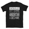 T-shirt Argentine noir - Désolé ce mec est pris par une fille