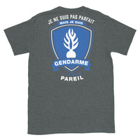 Thumbnail for T-shirt Gendarme bleu marine - Je ne suis pas parfait mais je suis Gendarme