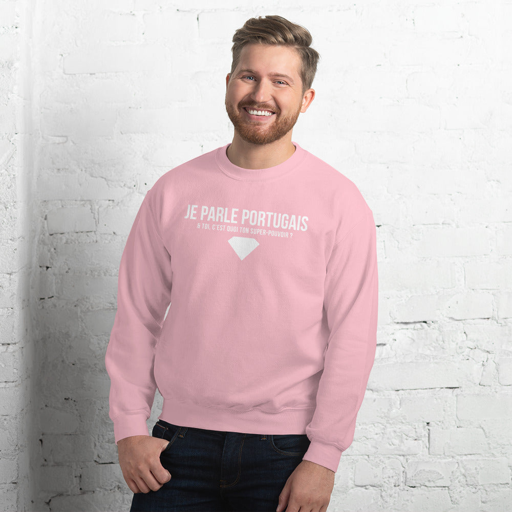 Sweatshirt Portugal gris foncé - Parle avec fierté