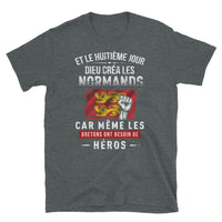 Thumbnail for T-shirt Normands bleu marine - Et le 8e jour Dieu créa les Normands