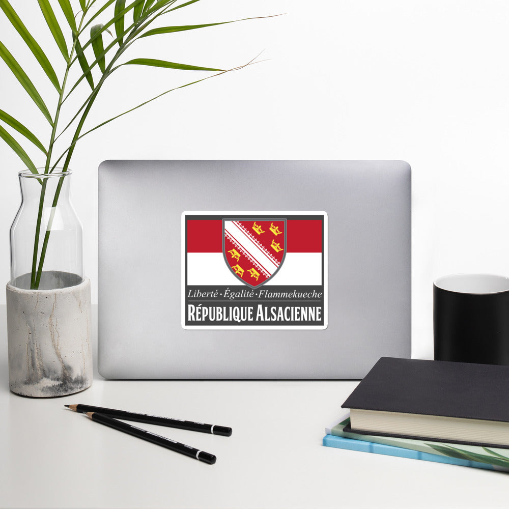 Sticker Alsace - Fierté et humour de la région