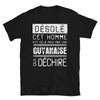 T-shirt Guyanaise noir - Désolé ce type est pris