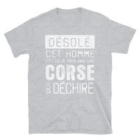 Thumbnail for Désolé pris par un Corse -  T-Shirt standard - Ici & Là - T-shirts & Souvenirs de chez toi