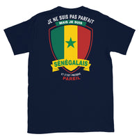 Thumbnail for T-shirt Sénégal noir dos - Je ne suis pas parfait mais...