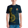 T-shirt Italie blanc - Écusson et gladiateur romain