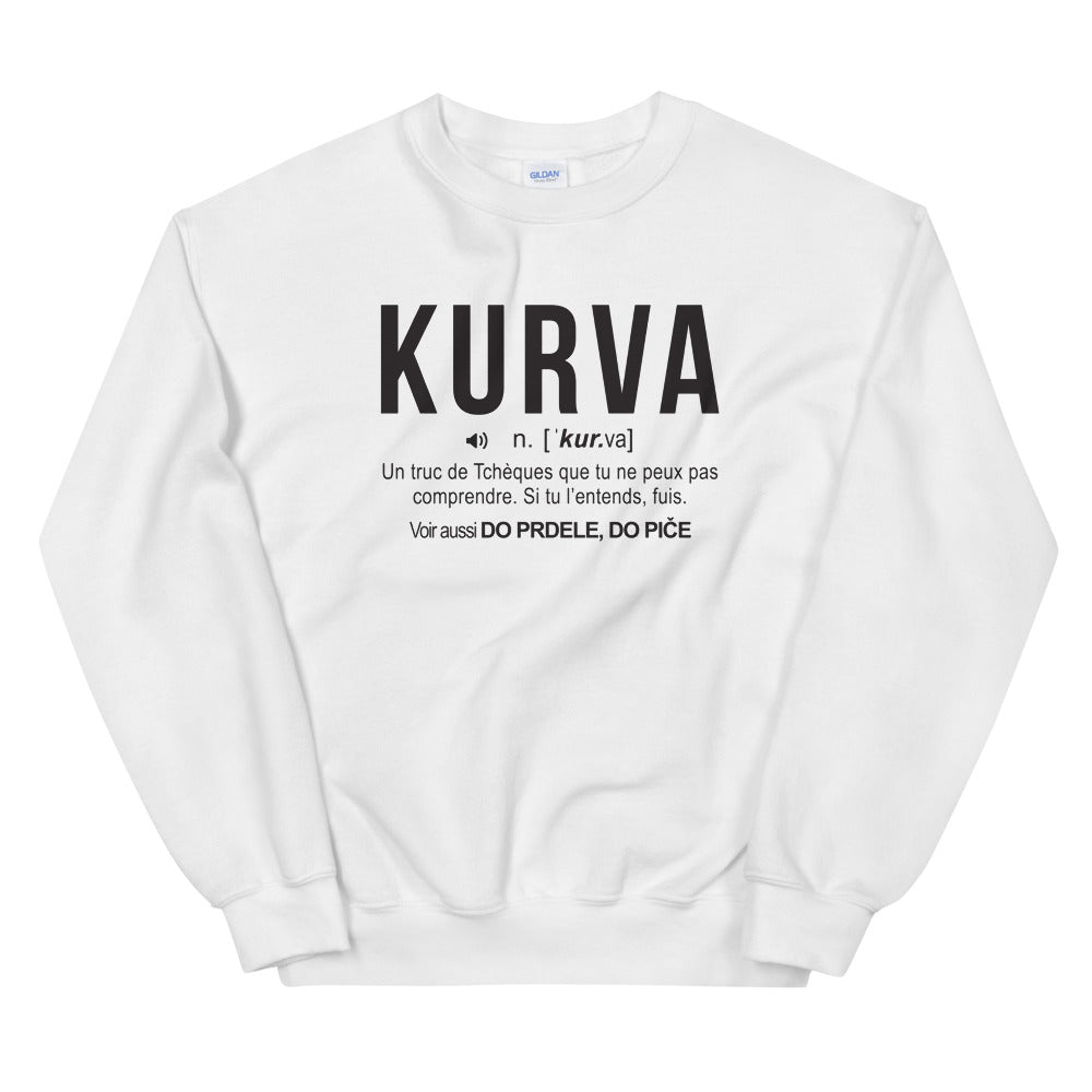 Definition Kurva - Tchèque - Sweatshirt - Ici & Là - T-shirts & Souvenirs de chez toi