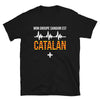 T-shirt Catalan noir - Mon groupe sanguin Catalan plus
