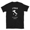 T-shirt Italie noir - Mon histoire commence avec fierté