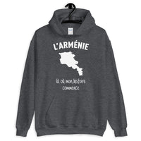 Thumbnail for Arménie là où mon histoire commence - Sweatshirt à capuche - Ici & Là - T-shirts & Souvenirs de chez toi