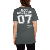Thumbnail for T-shirt Ardèche bleu marine dos - Fierté locale avec humour
