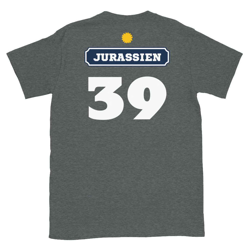 T-shirt Jurassien 39 gris sport - Fierté du Pastis local