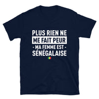 Thumbnail for T-shirt Sénégal noir dos - Ma femme est ma force