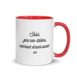 Salut gens-non italien - Mug Tasse Couleurs intérieures père - Ici & Là - T-shirts & Souvenirs de chez toi