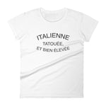 Italienne & Tatouée - italie - T-shirt à Manches Courtes pour Femmes - Ici & Là - T-shirts & Souvenirs de chez toi