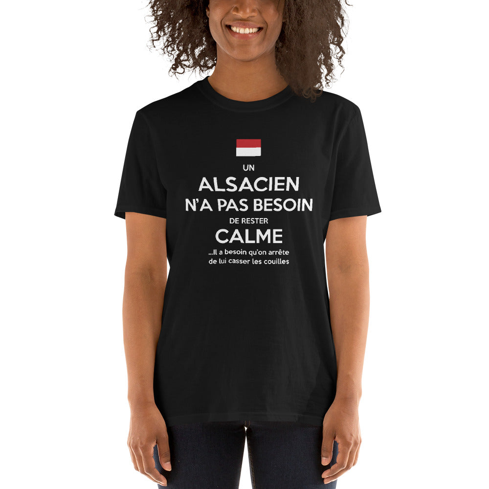 Alsacien rester calme - T-shirt Standard - Ici & Là - T-shirts & Souvenirs de chez toi