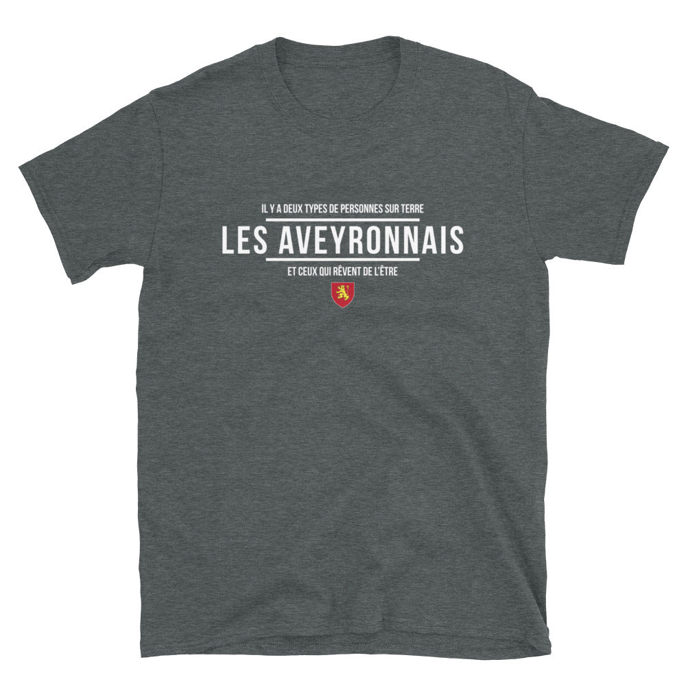 Deux types de personnes - Les Aveyronnais - T-shirt Standard - Ici & Là - T-shirts & Souvenirs de chez toi