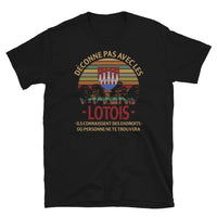 Thumbnail for T-shirt Lotois noir - Déconne pas avec humour