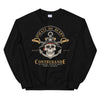 Sweatshirt Béarn noir - Design pirate audacieux