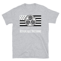 Thumbnail for T-shirt Bretagne gris sportif - Liberté Égalité Kouign Amann