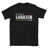 T-shirt Lorraine noir - Lorrain qui s'y frotte s'y pique