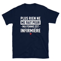 Thumbnail for T-shirt Infirmière bleu marine dos - Ma femme est infirmière