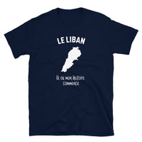 Thumbnail for T-shirt Liban gris foncé chiné dos - Mon histoire commence avec fierté