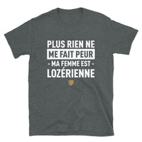 Thumbnail for T-shirt Lozérien gris foncé - Plus rien ne me fait peur ma femme