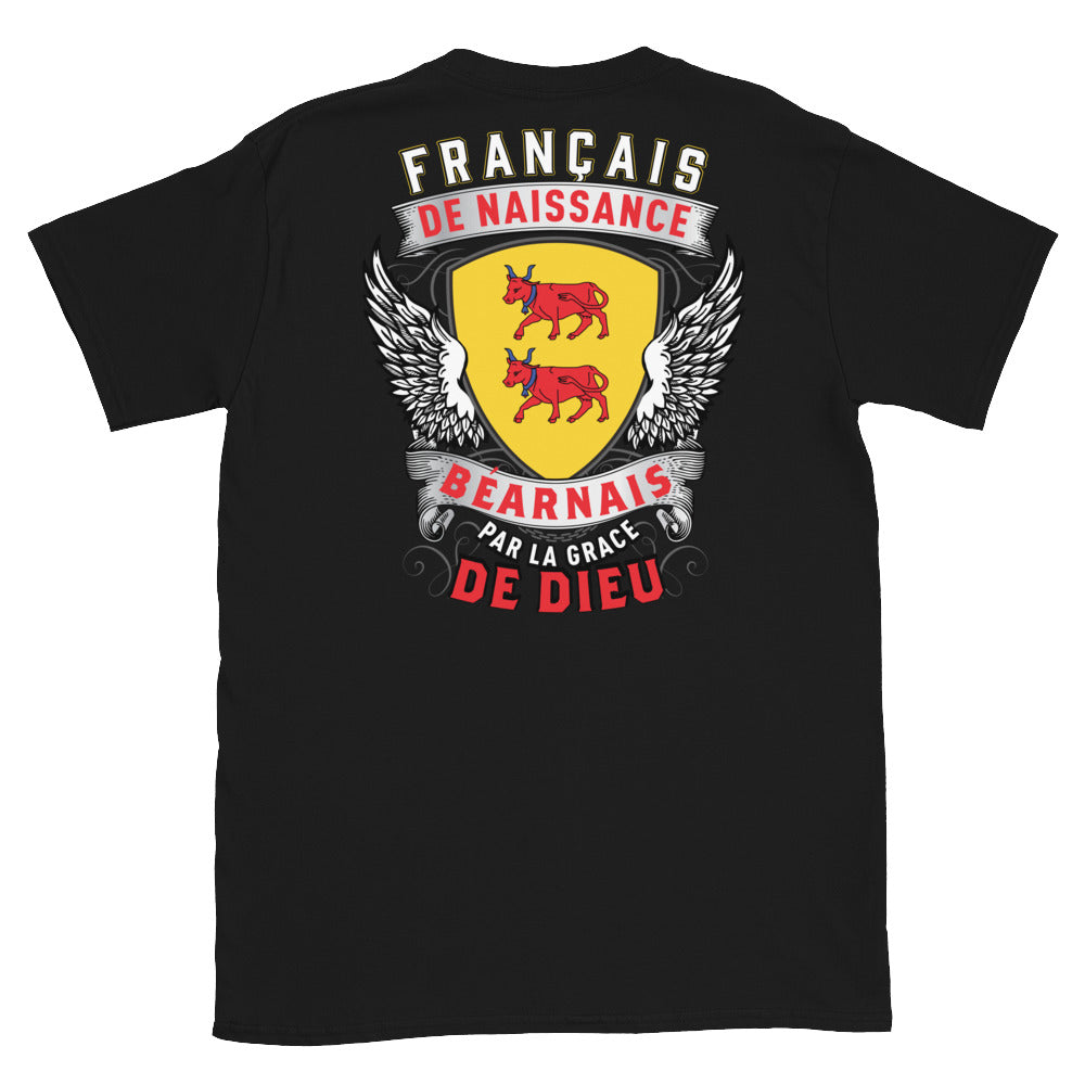 T-shirt Béarnais noir - Fierté locale et humour