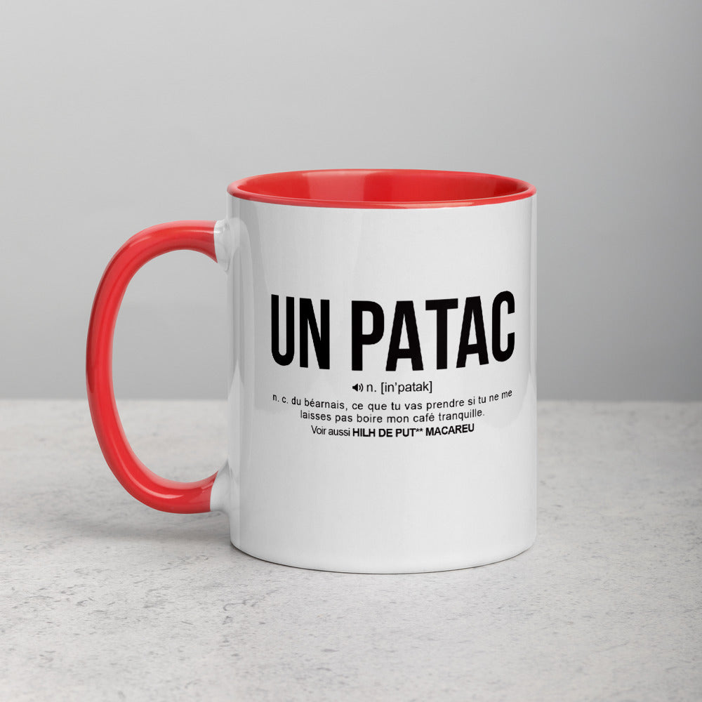 Définition drôle du Patac pour le café des Béarnais le matin  - Mug Tasse Couleurs intérieures - Ici & Là - T-shirts & Souvenirs de chez toi