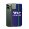 Coque iPhone Italie - Drapeau italien élégant