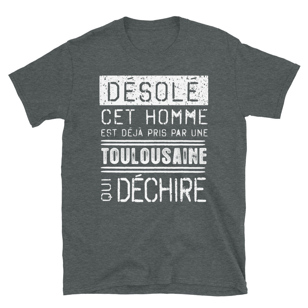 T-shirt Toulouse gris foncé - Fierté d'une toulousaine