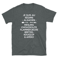 Thumbnail for T-shirt Alsace gris foncé - Fierté et humour local