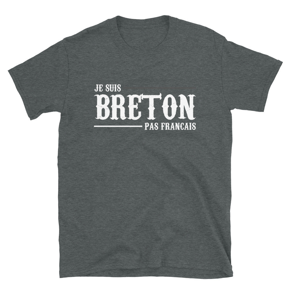 T-shirt Bretagne bleu marine dos - Je suis Breton pas français