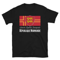 Thumbnail for T-shirt Normandie gris chiné - Liberté, égalité, teurgoule