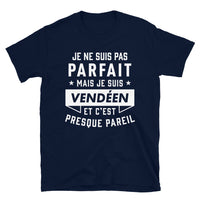 Thumbnail for T-shirt Vendée noir dos - Confort et fierté locale