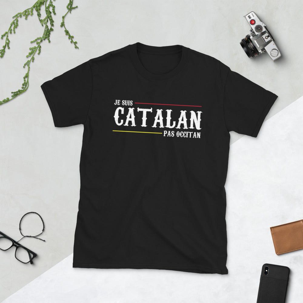 T-shirt Catalogne gris foncé chiné - Je suis Catalan pas