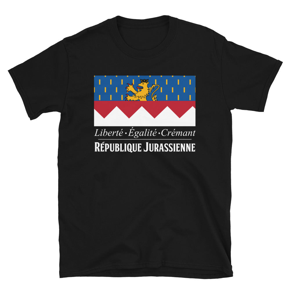 T-shirt République Jurassienne gris chiné - Liberté Égalité Crémant